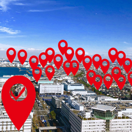 ポスティング配布エリアイメージ図